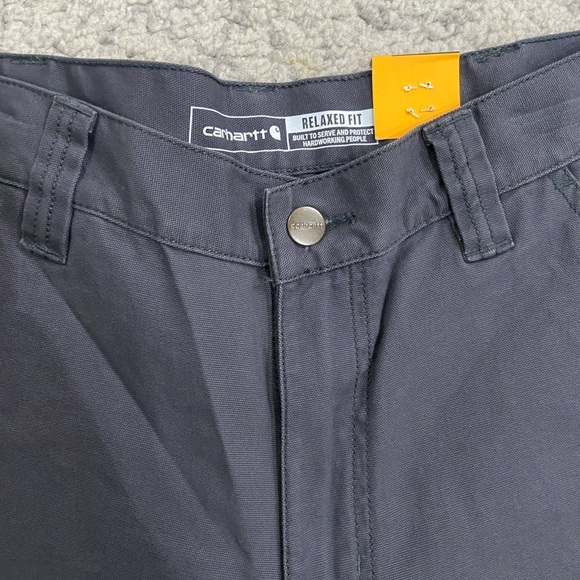 NWT Carhartt Mens rugged flex relaxed fit canvas utility work short - Picture 4 of 9